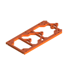 Render of MODULITH 185 Under-Table Rail - 1W section